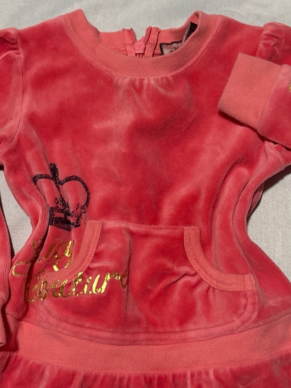 VINTAGE JUICY COUTURE BABY VELVET MINI DRESS